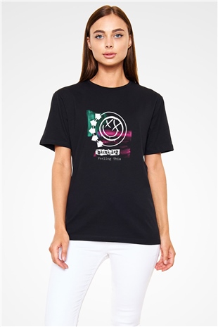 Blink-182 Baskılı Unisex Siyah Tişört