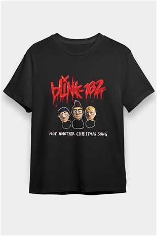 Blink-182 Baskılı Unisex Siyah Tişört