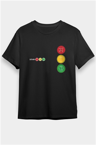 Blink-182 Baskılı Unisex Siyah Tişört