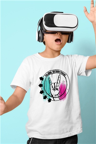 Blink 182 Beyaz Unisex Çocuk Tişört