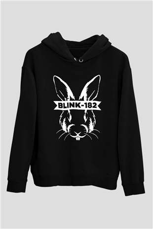 Blink 182 Siyah Unisex Kapüşonlu Sweatshirt