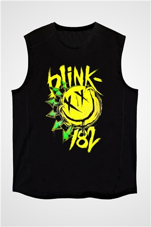 Blink 182 Siyah Unisex Kolsuz Tişört