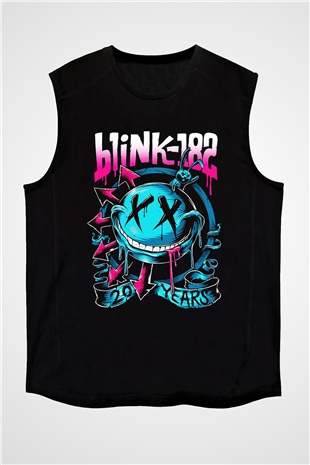 Blink 182 Siyah Unisex Kolsuz Tişört