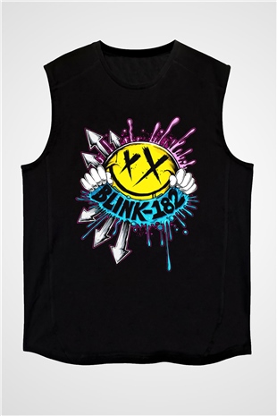 Blink 182 Siyah Unisex Kolsuz Tişört