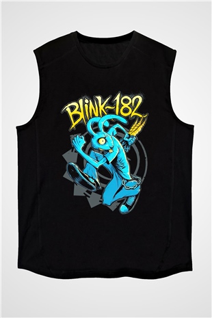 Blink 182 Siyah Unisex Kolsuz Tişört