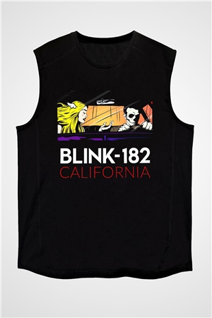 Blink 182 Siyah Unisex Kolsuz Tişört