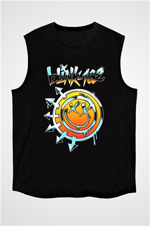 Blink 182 Siyah Unisex Kolsuz Tişört