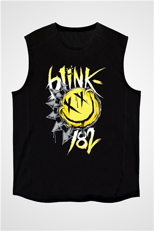 Blink 182 Siyah Unisex Kolsuz Tişört