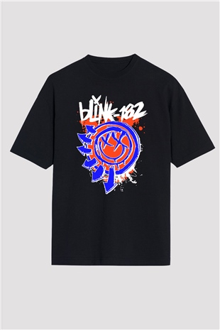 Blink 182 Siyah Unisex Oversize Tişört T-Shirt
