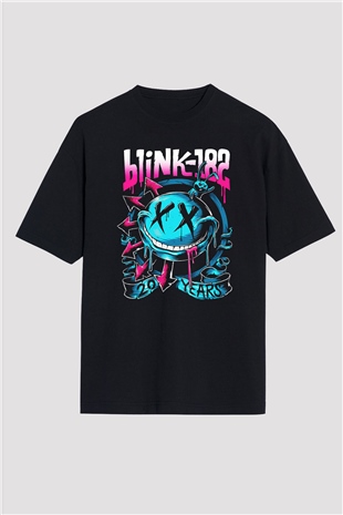 Blink 182 Siyah Unisex Oversize Tişört T-Shirt