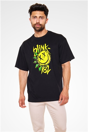 Blink 182 Siyah Unisex Oversize Tişört T-Shirt