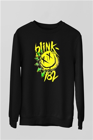 Blink 182 Siyah Unisex Sweatshirt