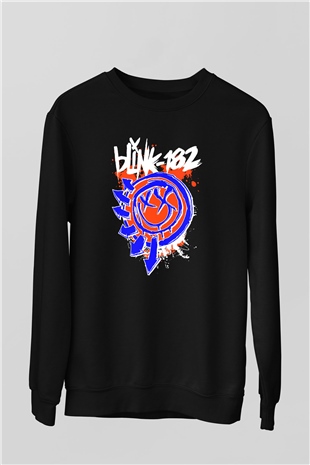 Blink 182 Siyah Unisex Sweatshirt