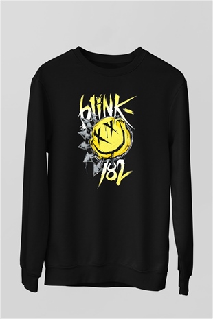 Blink 182 Siyah Unisex Sweatshirt