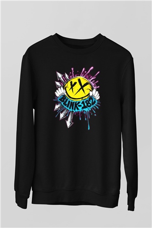 Blink 182 Siyah Unisex Sweatshirt