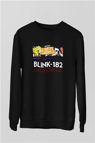 Blink 182 Siyah Unisex Sweatshirt