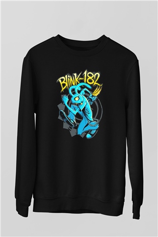 Blink 182 Siyah Unisex Sweatshirt