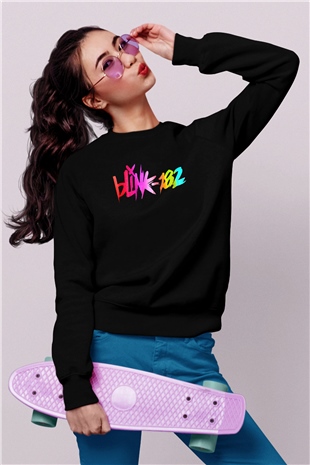 Blink 182 Siyah Unisex Sweatshirt