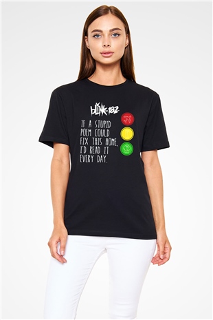 Blink 182 Siyah Unisex Tişört T-Shirt - TişörtFabrikası