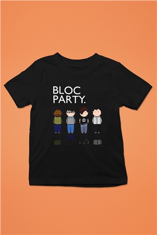 Bloc Party Siyah Unisex Çocuk Tişört
