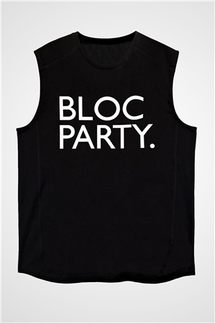 Bloc Party Siyah Unisex Kolsuz Tişört