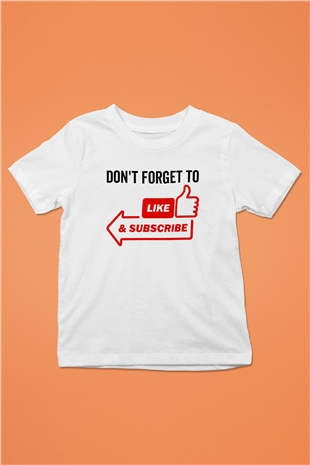 Blogger Beyaz Unisex Çocuk Tişört