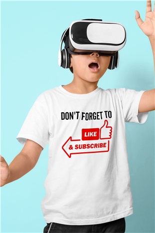 Blogger Beyaz Unisex Çocuk Tişört