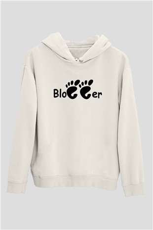 Blogger Beyaz Unisex Hoodie