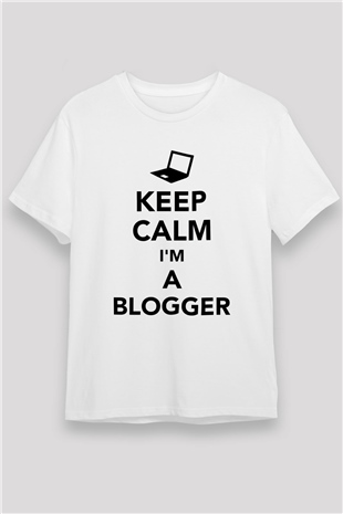 Blogger Beyaz Unisex Tişört T-Shirt - TişörtFabrikası