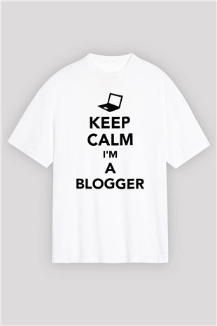 Blogger Beyaz Oversize Tişört Oversize T-shirt - TişörtFabrikası