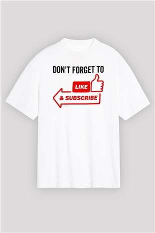 Blogger Beyaz Oversize Tişört Oversize T-shirt - TişörtFabrikası
