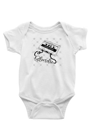 Blondie - Debbie Harry Baskılı Beyaz Unisex Bebek Body - Zıbın