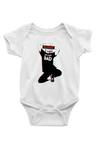 Blondie - Debbie Harry Baskılı Beyaz Unisex Bebek Body - Zıbın