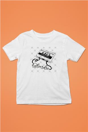 Blondie - Debbie Harry Baskılı Beyaz Unisex Beyaz Çocuk Tişört - Tshirt