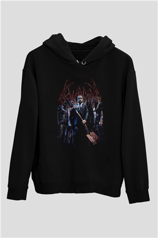 Bloodbath Siyah Unisex Kapüşonlu Sweatshirt