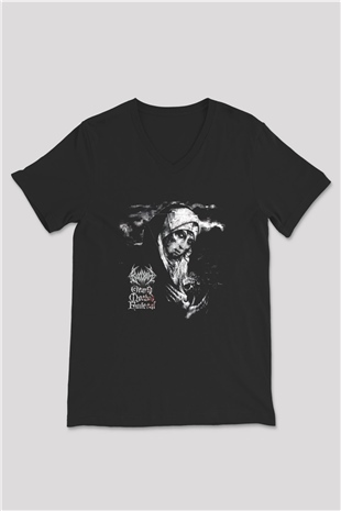 Bloodbath Siyah Unisex V Yaka Tişört T-Shirt