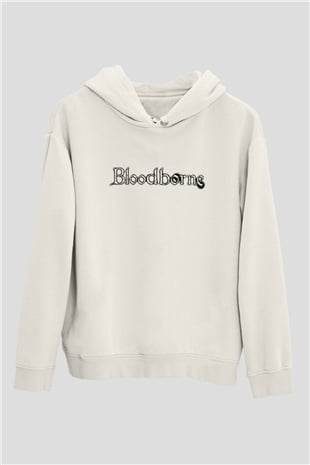 Bloodborne Beyaz Unisex Hoodie