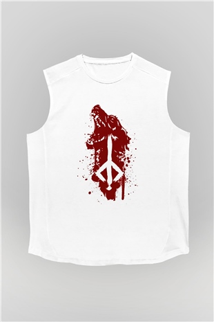 Bloodborne Beyaz Unisex Kolsuz Tişört