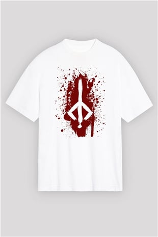 Bloodborne Beyaz Unisex Oversize Tişört T-Shirt