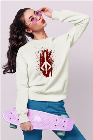 Bloodborne Beyaz Unisex Sweatshirt