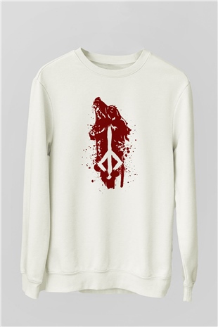 Bloodborne Beyaz Unisex Sweatshirt