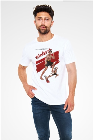 Bloodsport Kan Sporu Beyaz Unisex Tişört