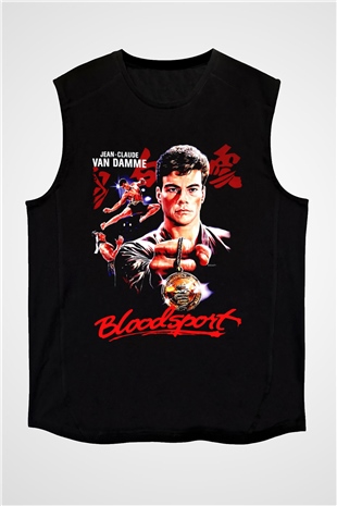Bloodsport Kan Sporu Siyah Unisex  Kolsuz Tişört