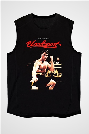 Bloodsport Kan Sporu Siyah Unisex Kolsuz Tişört