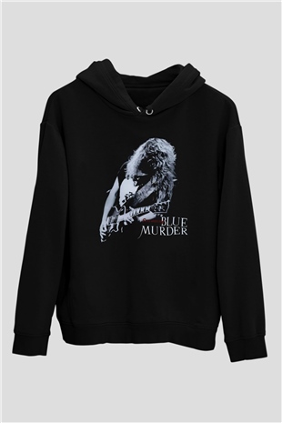 Blue Murder Siyah Unisex Kapüşonlu Sweatshirt