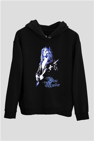 Blue Murder Siyah Unisex Kapüşonlu Sweatshirt