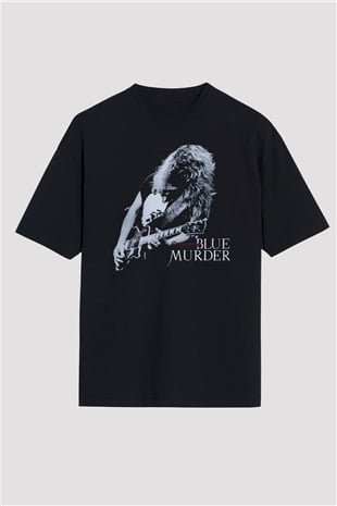 Blue Murder Siyah Oversize Tişört Oversize T-shirt - TişörtFabrikası
