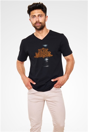 Blue Murder Siyah Unisex V Yaka Tişört