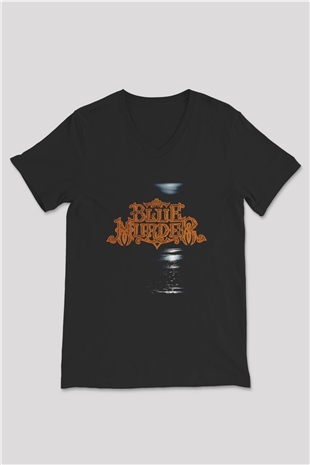 Blue Murder Siyah Unisex V Yaka Tişört