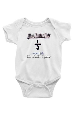 Blue Oyster Cult Baskılı Beyaz Unisex Bebek Body - Zıbın